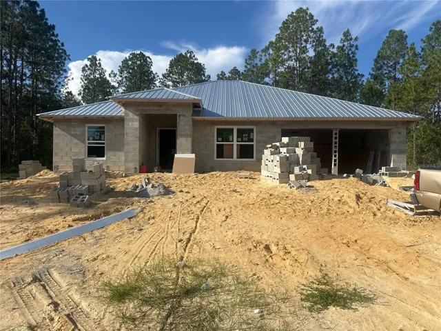 Actual home under construction