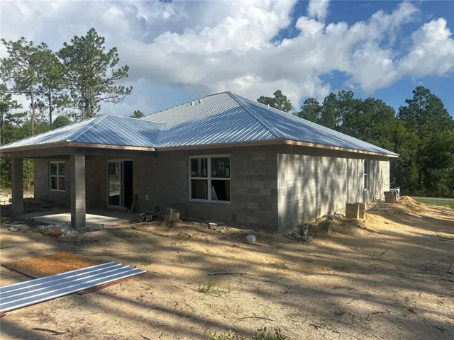 Actual home under construction