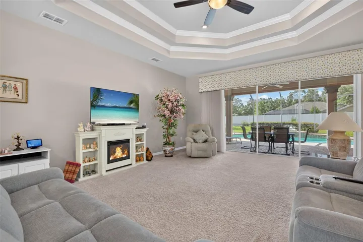 Living Room with Pocketing Sliders