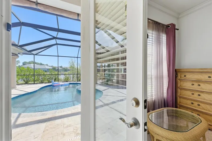 Walkout from Primary Bedroom to Pool