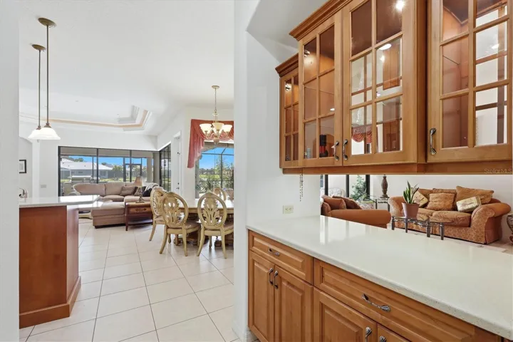 Butler Pantry with Service to Dining