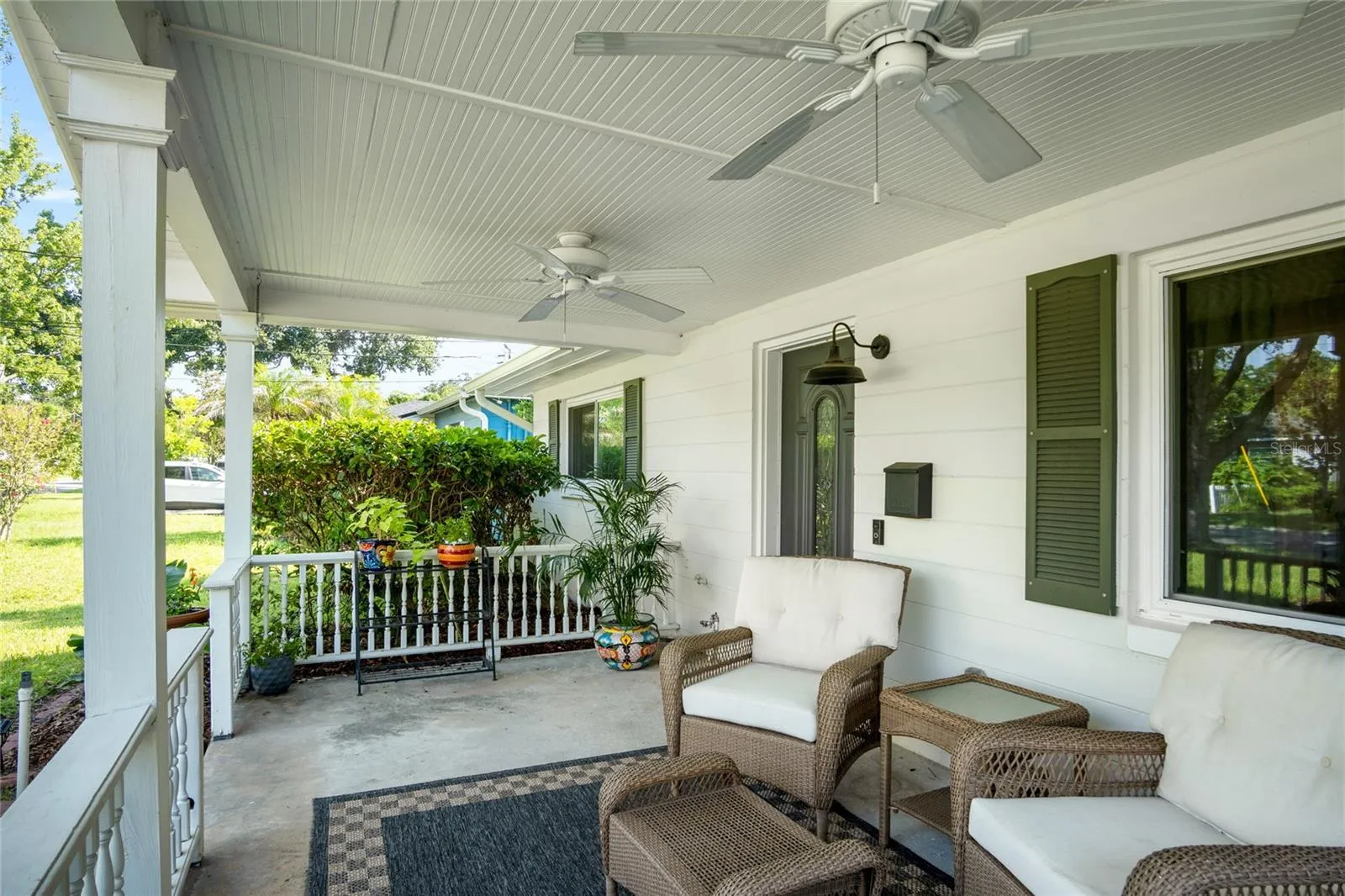 The fans will help cool you off during the summer months.