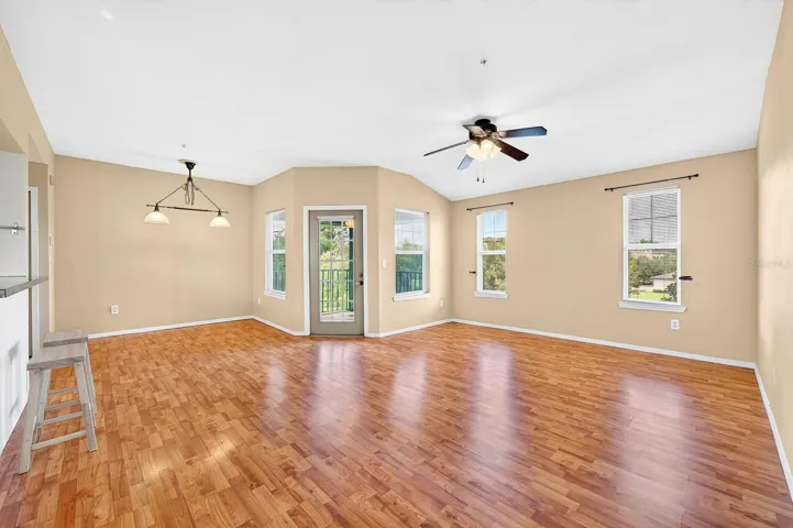 Light filled open concept living.