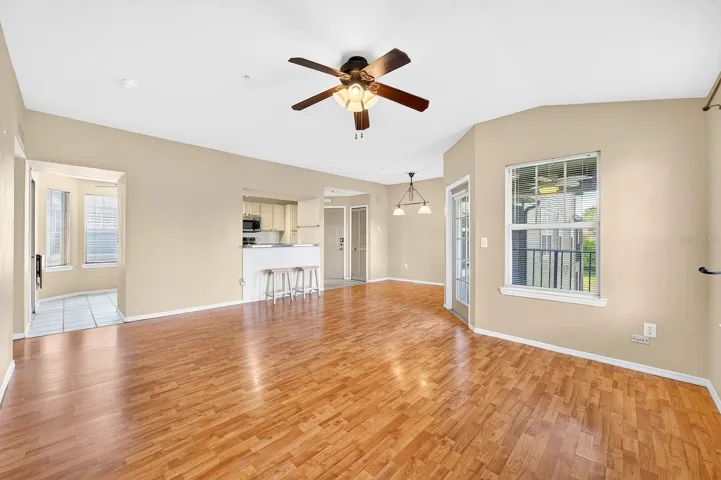 Light filled open concept living.