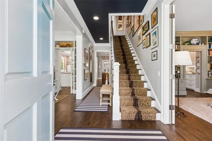 The classic design is apparent with your fist steps inside.