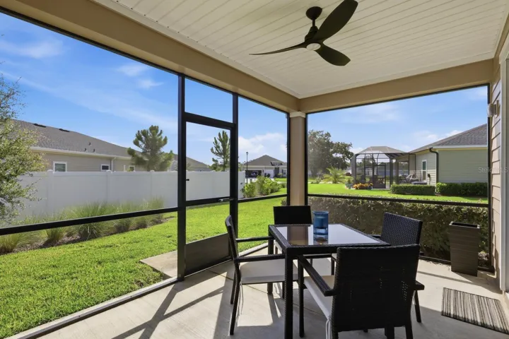 The rear yard is partially fenced and could be easily fully fenced in if you desire it.
