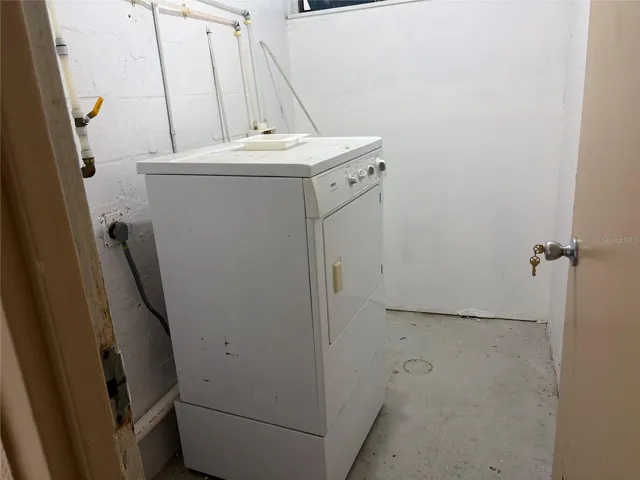 Your private laundry room - located diagonally across from your front entry!