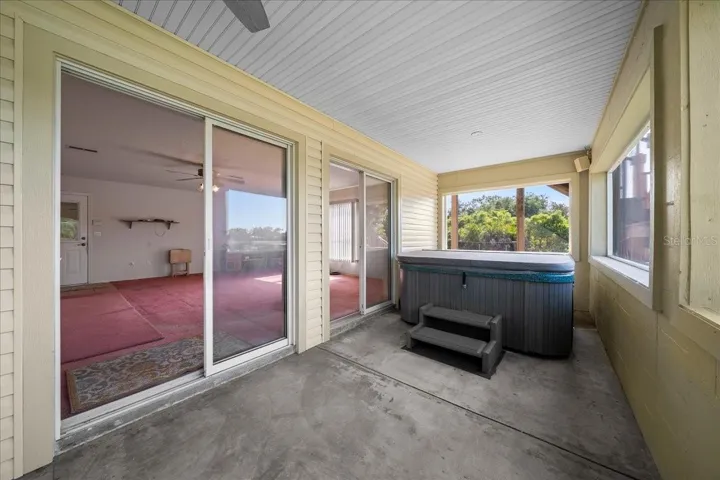 downstairs screened porch