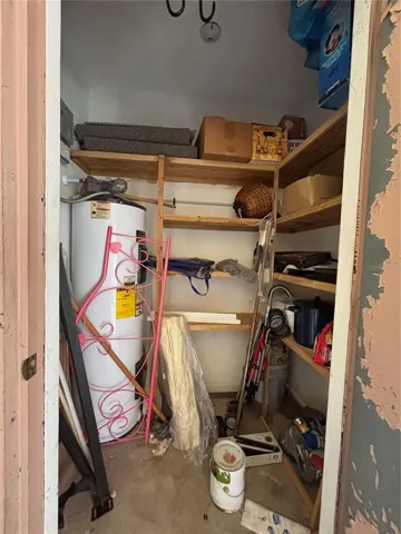 storage closet with shelving