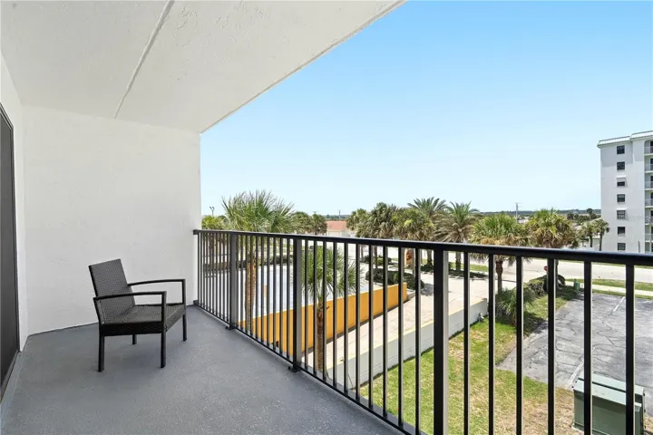 West facing balcony
