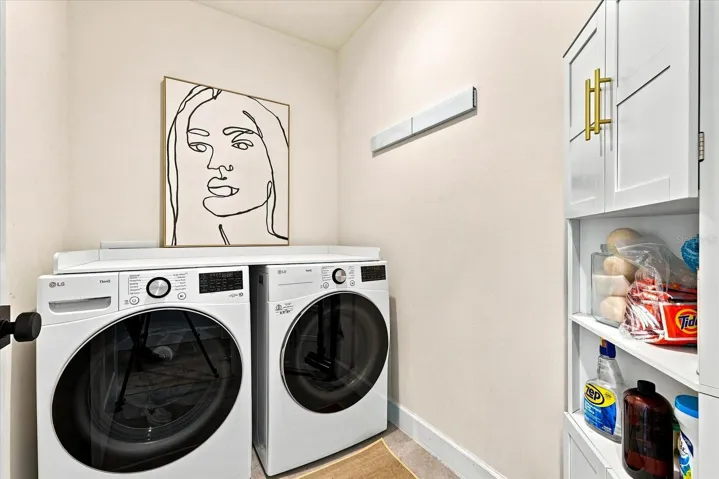 UPSTAIRS LAUNDRY AND STORAGE