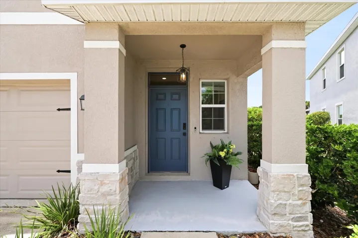 COVERED ENTRY 8 FOOT DOOR