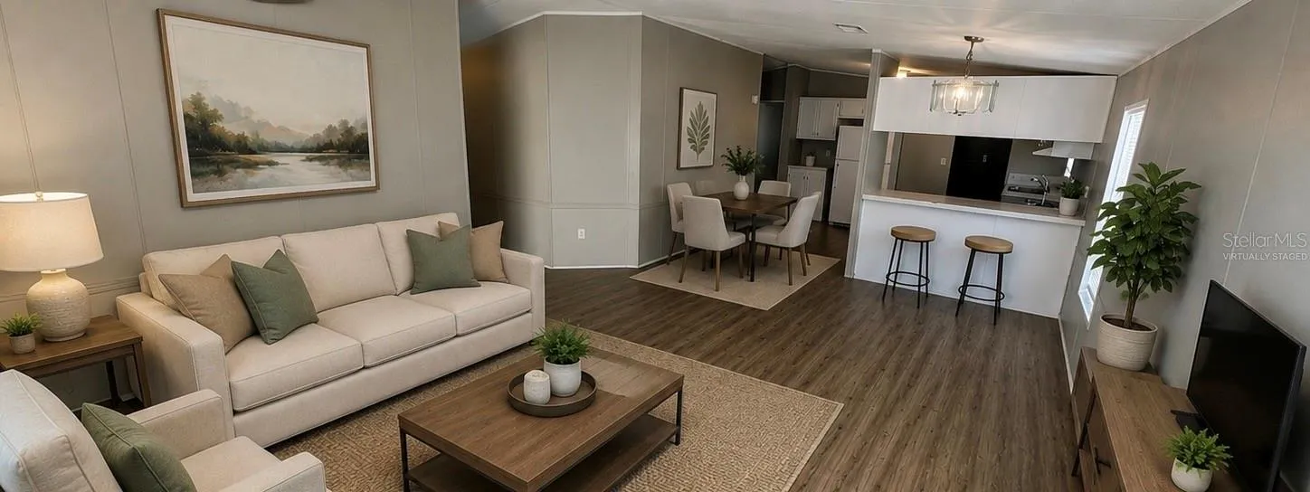 virtually Staged Living Room.