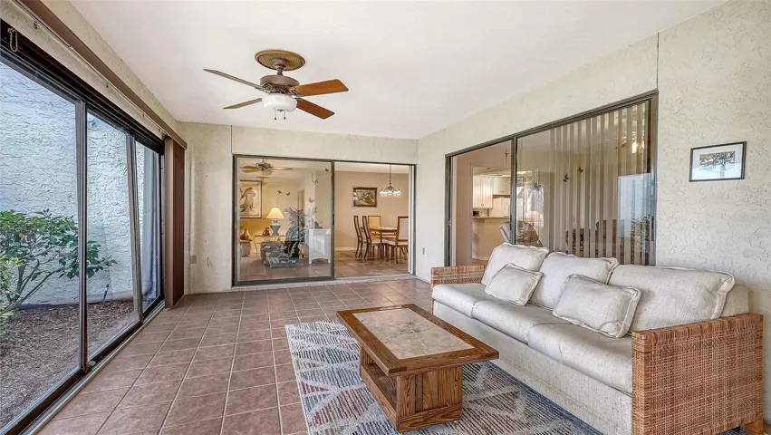 Lania looking into the living/dining room