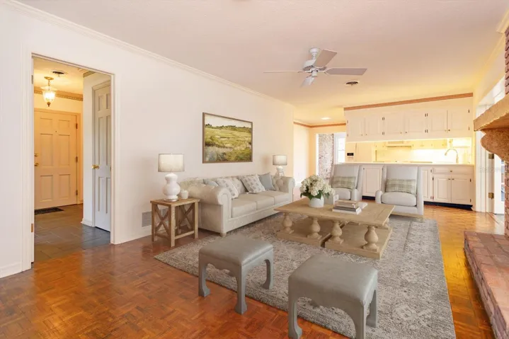 Family Room virtual staged