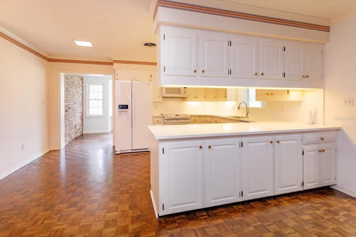 Kitchen is open to family room and breakfast room