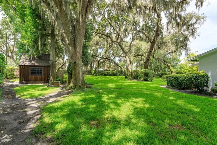 Rear yard showing Garden Shed