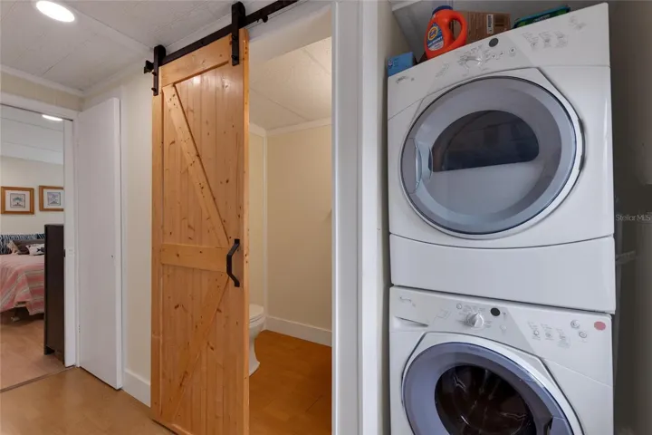 Half Bath & Laundry Area