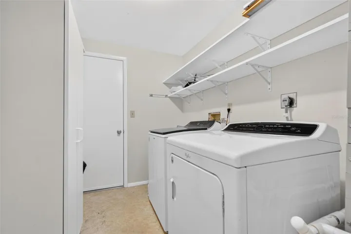 SEPARATE LAUNDRY ROOM INSIDE