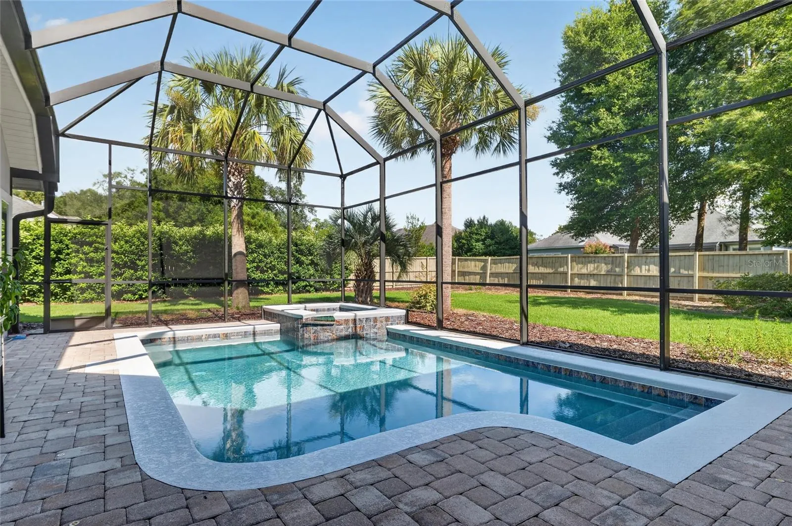 Salt heated pool and spa