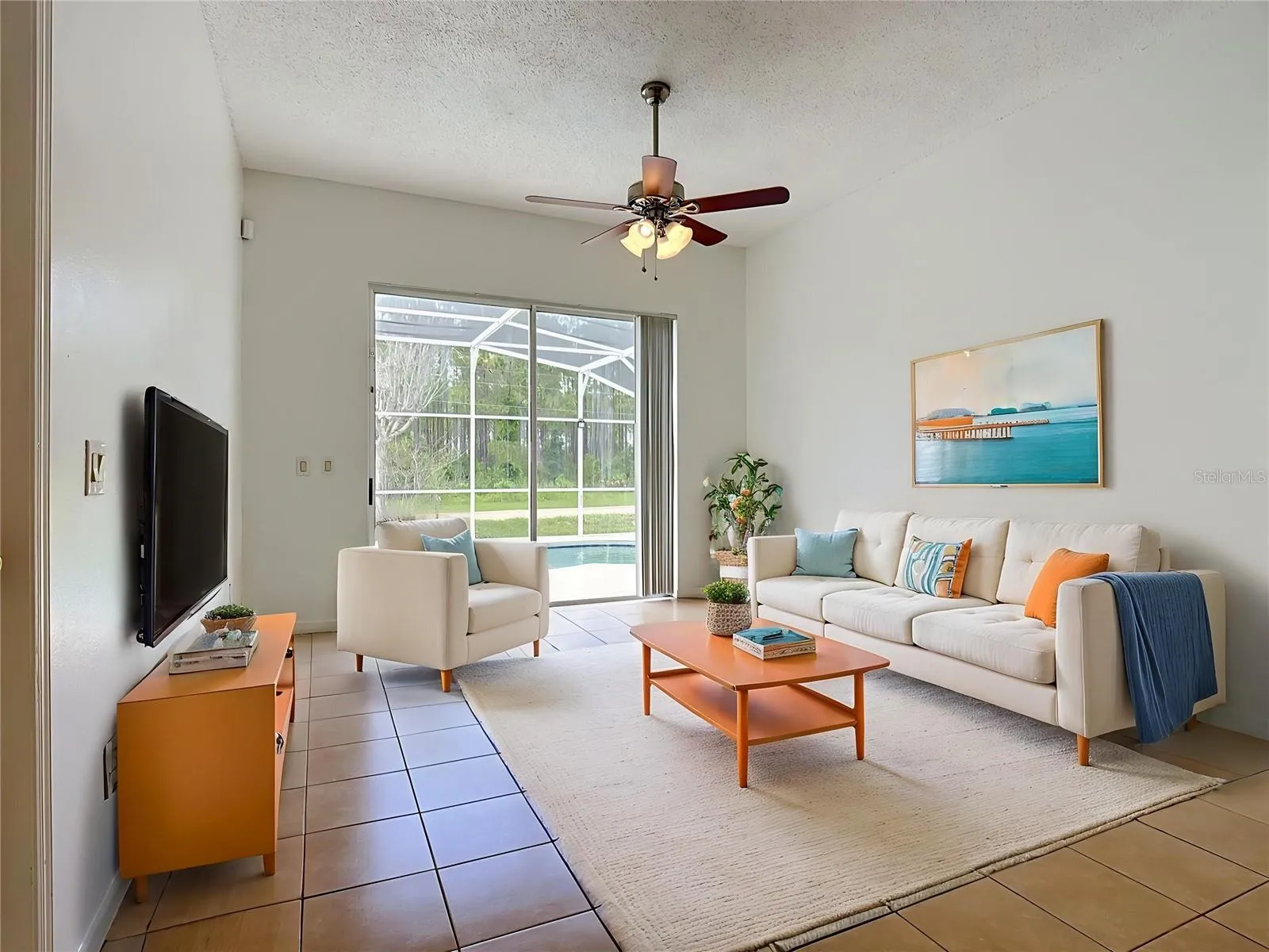 Family room - staged