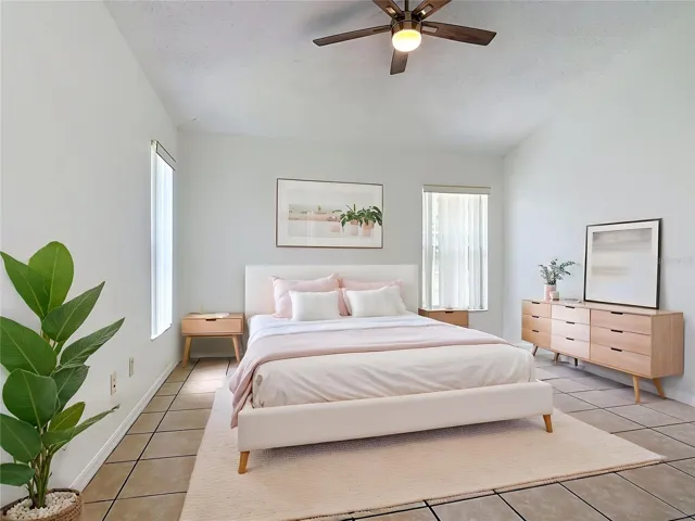 Primary Bedroom - Staged