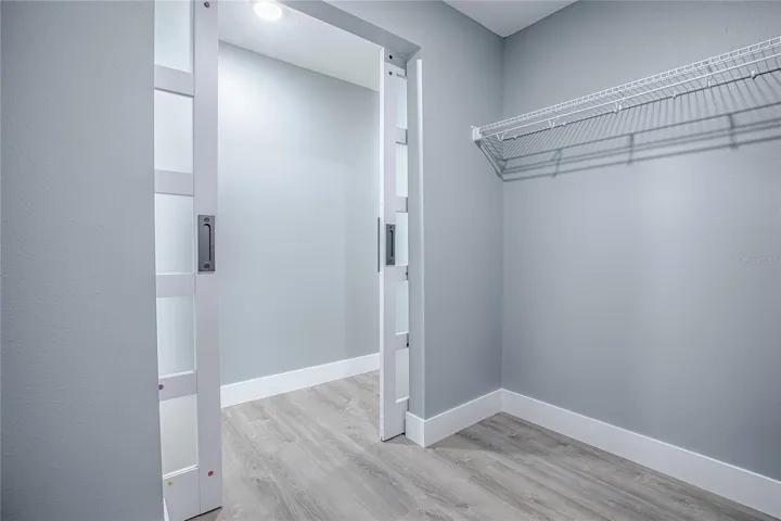 walk-in master closet