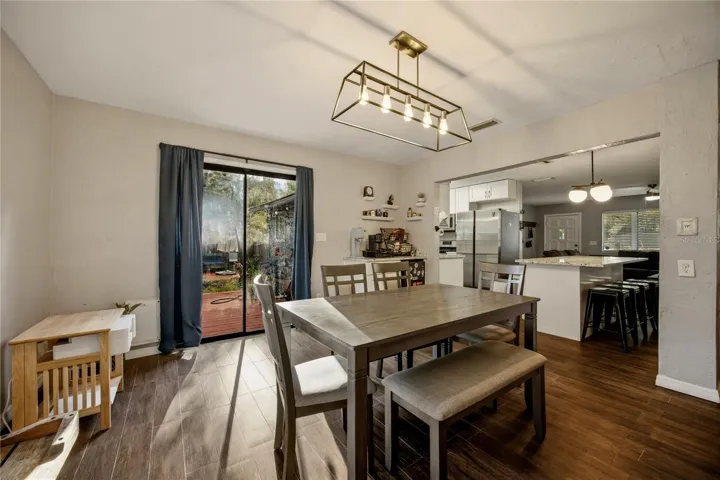 Dining Area overlooking patio