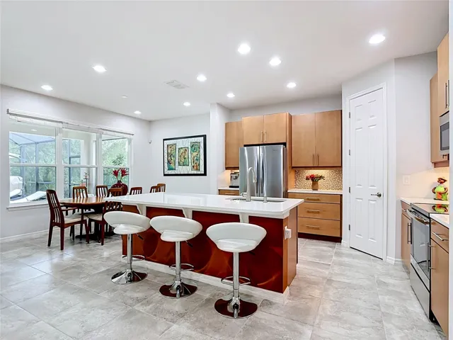 Spacious Kitchen. Quartz Counters