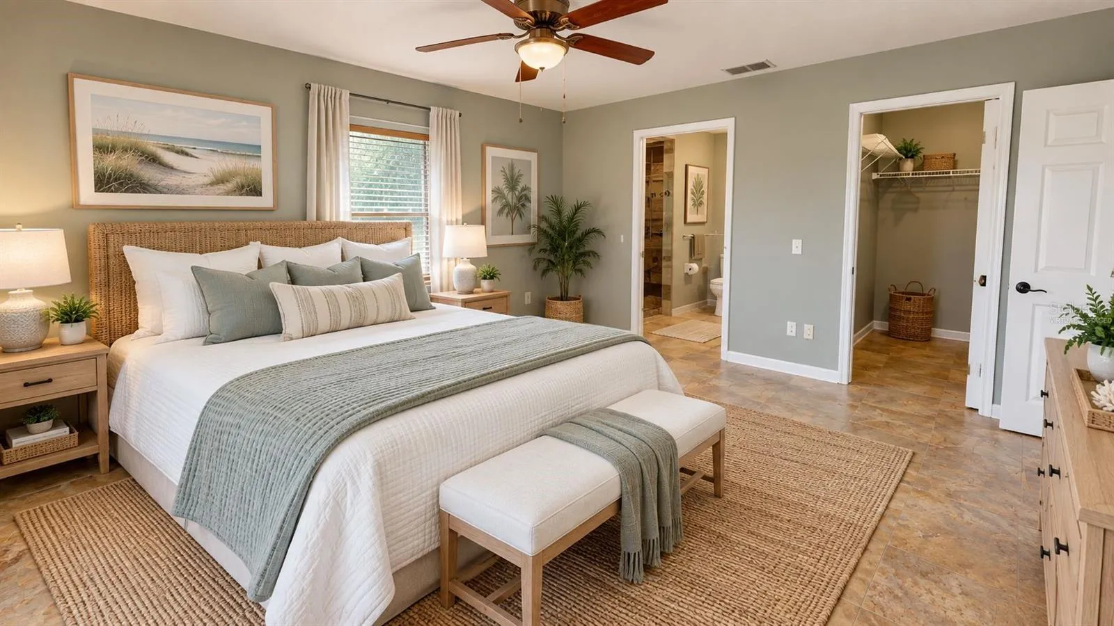 VIRTUALLY STAGED PRIMARY BEDROOM