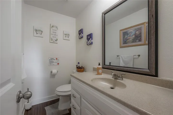 half bath downstairs