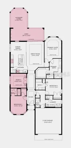 Additional Highlights Include: tray ceiling package, pocket sliding glass door in great room, 4' garage extension, laundry sink, and outdoor kitchen rough-in