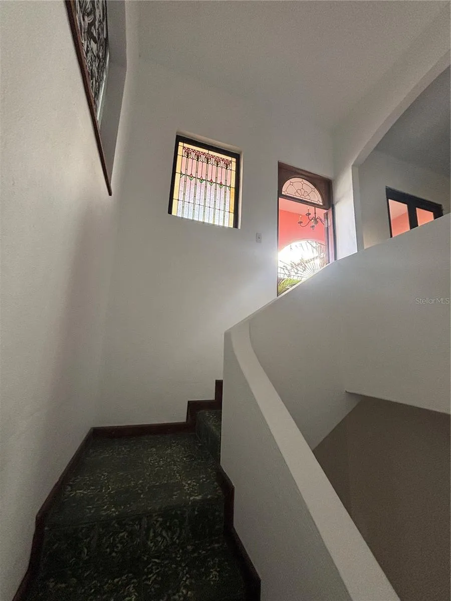 Stairway to 2nd floor.