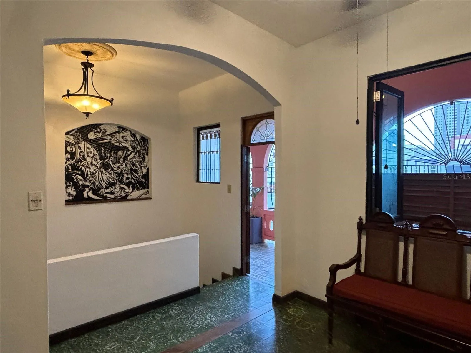 2nd floor has access to the front balcony from this area and the kitchen.