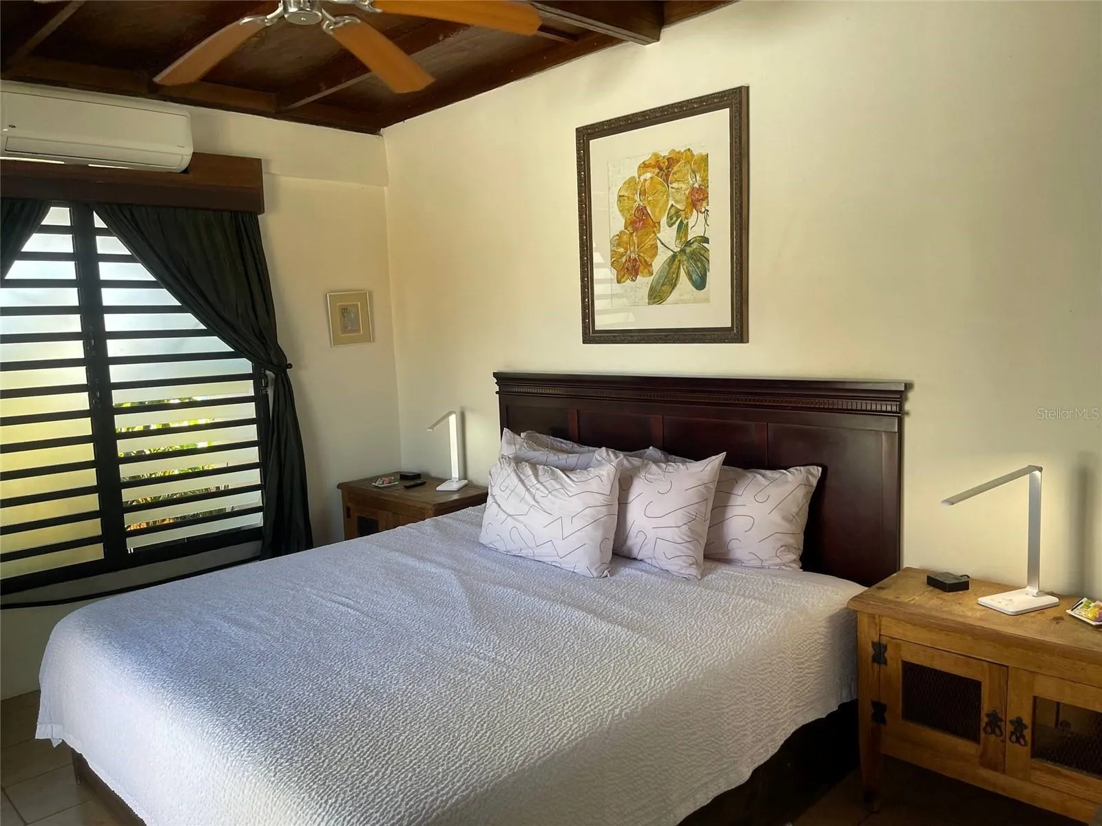 Penthouse bedroom. The entire 3rd floor serves as a primary 'urban oasis' suite.