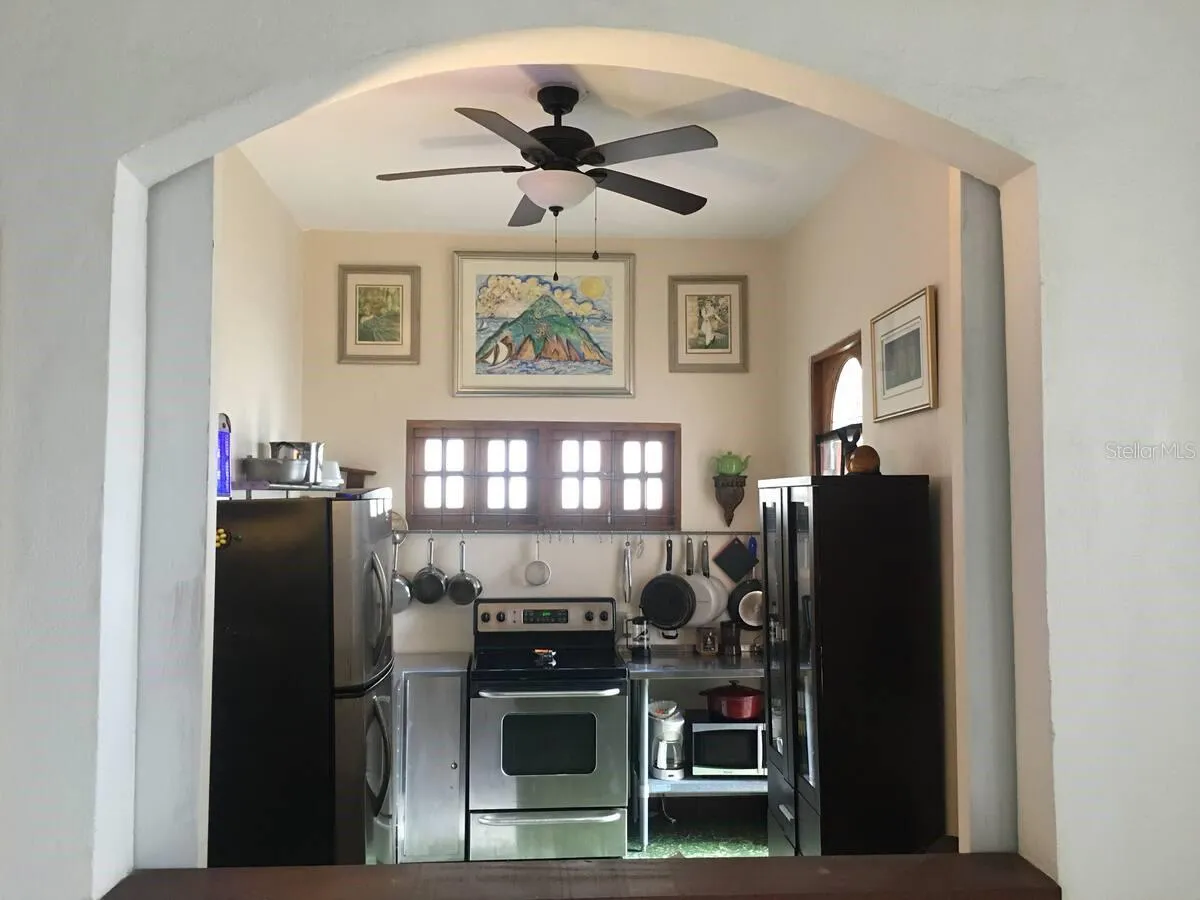 2nd Floor Kitchen with Arch open.
