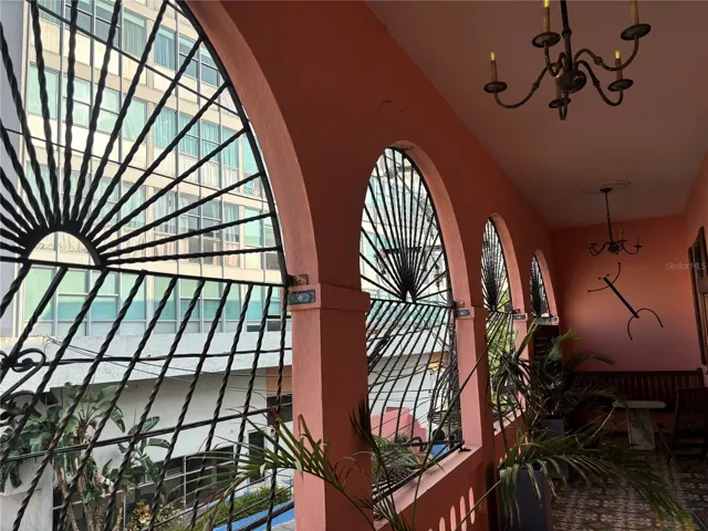 ront balcony with original creole tiles.