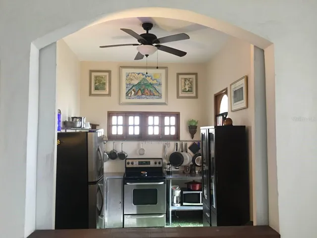 2nd Floor Kitchen with Arch open.