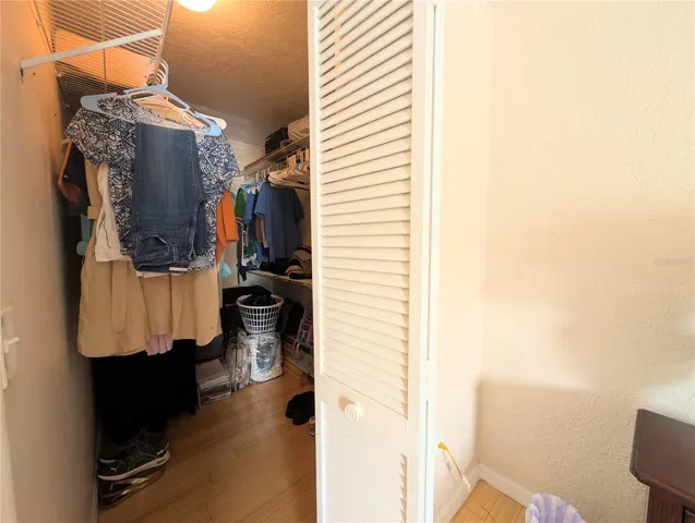 Master bedroom walk-in closet.