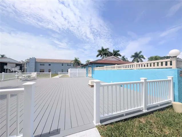 Enjoy getting social on this really nice deck that abuts the pool/hot tub and fitness room.
