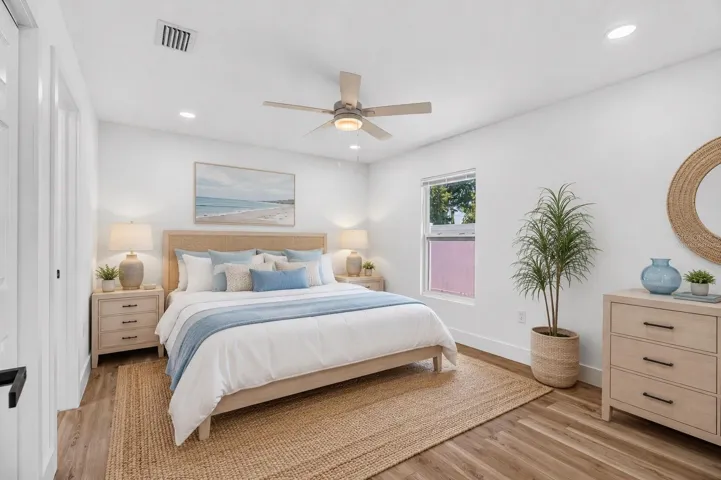 Virtually Staged Primary Bedroom