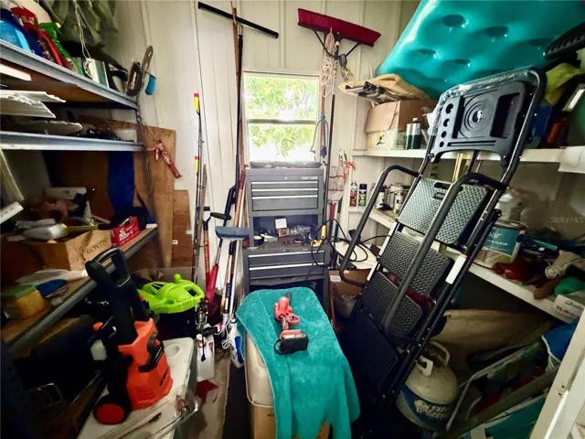 Inside of Shed