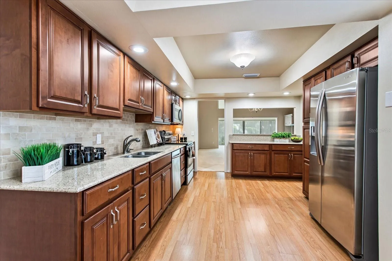 Tons of counter space, cabinets and pantry!