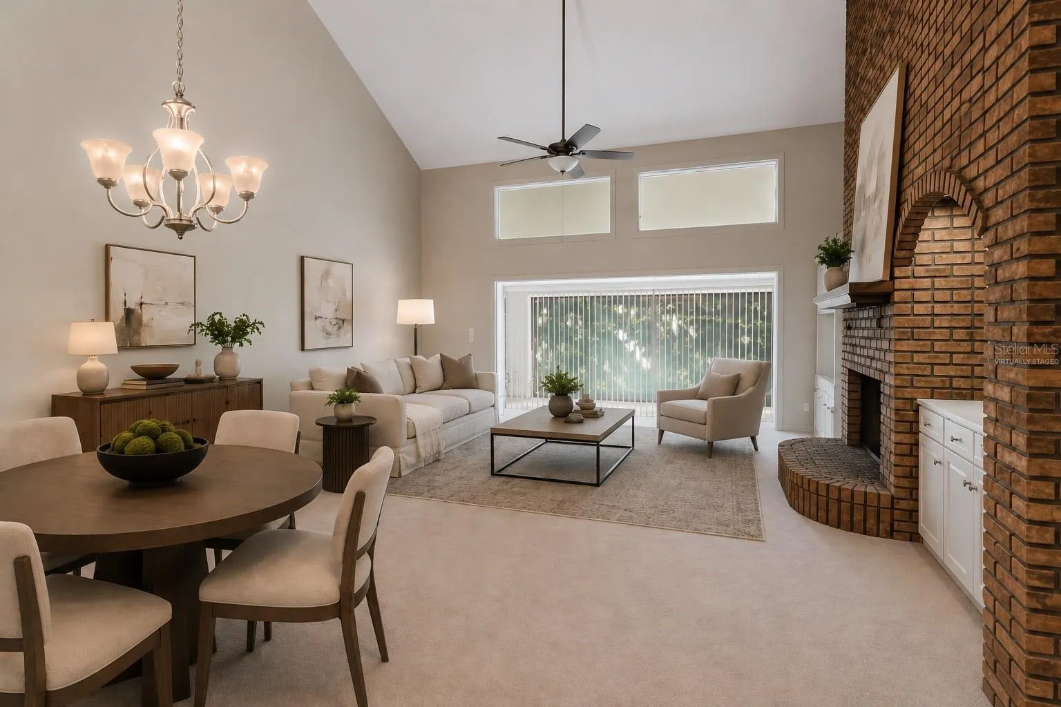Virtually Staged Great  Room
