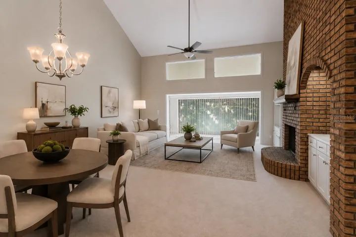 Virtually Staged Great  Room