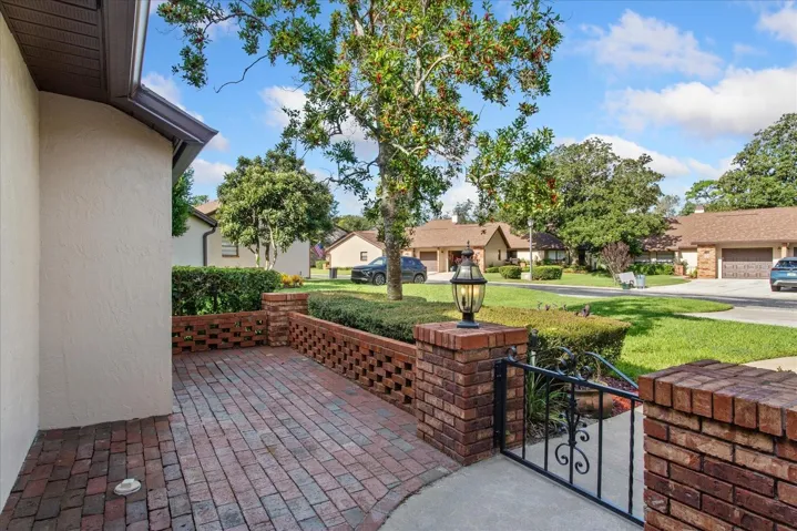 Gated Front Courtyard