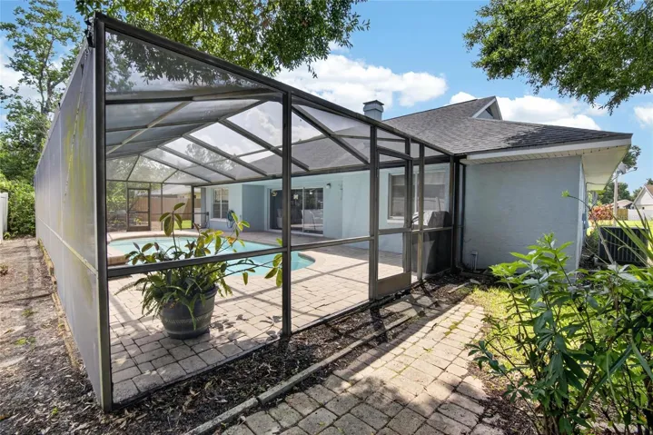Exterior rear/pool view