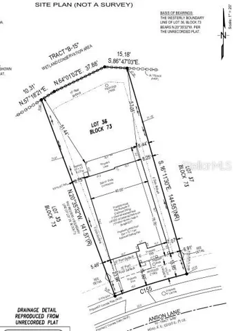 1623 Anson Lane Plot Plan