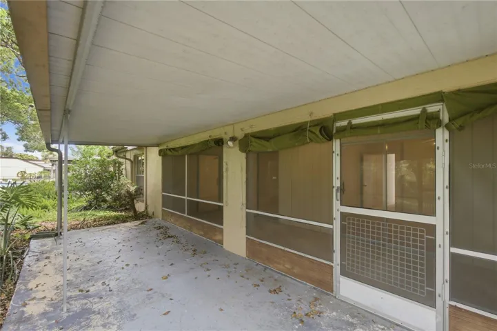 Covered patio