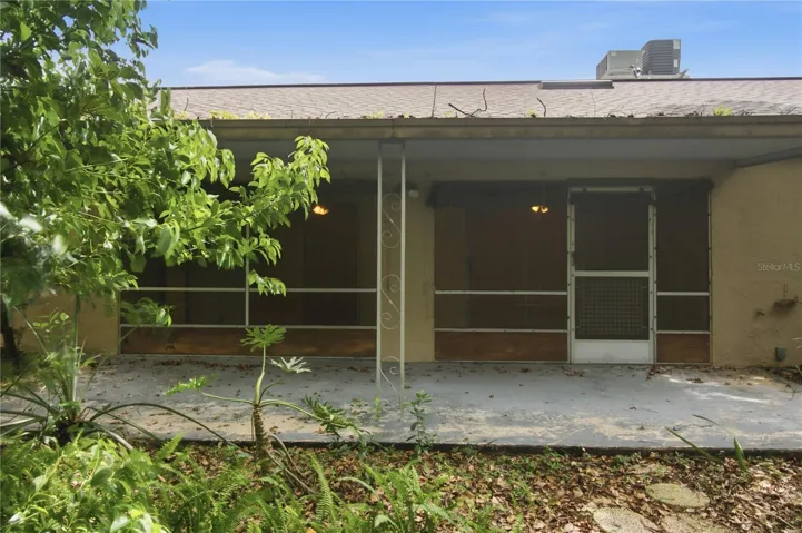 Covered patio